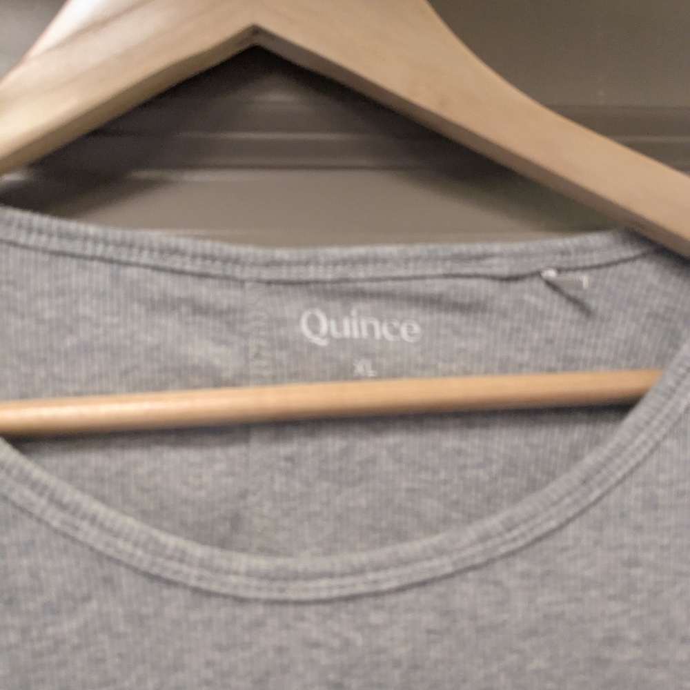 Quince Micro Rib Long Sleeve Organic Cotton Top - Picture 3 of 4